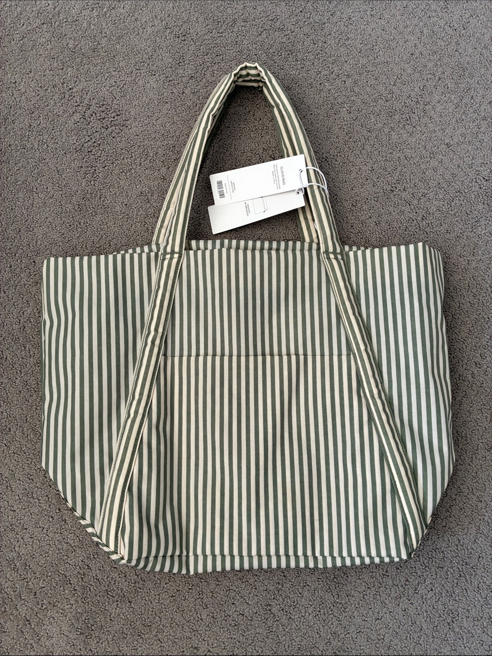 BAGGU Sage Stripe Cloud